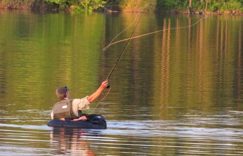 Fly-fishing on Morgan Lake