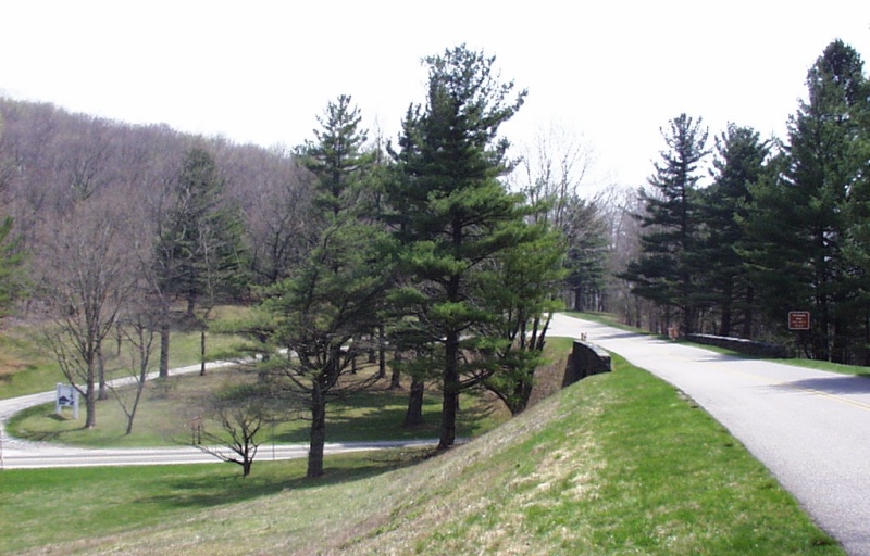 View of the Blue Ridge Parkway at Minerals Museum