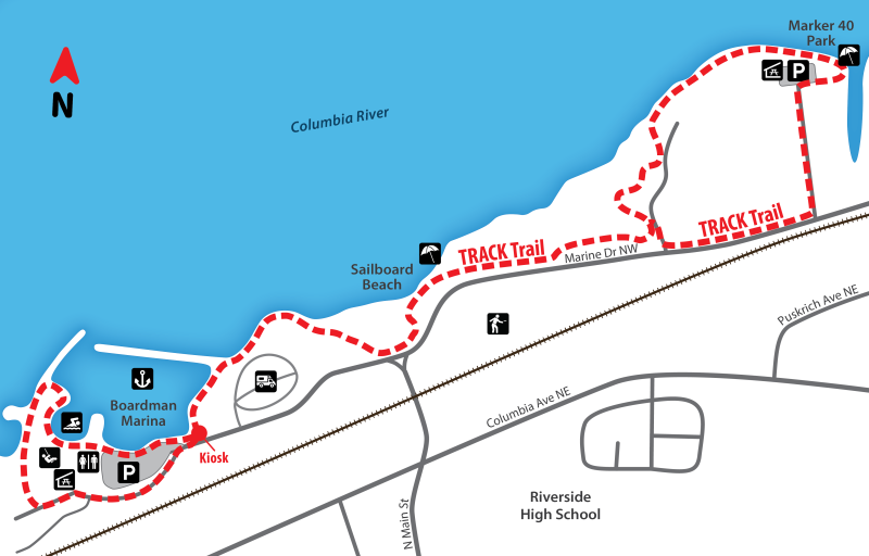 Boardman Heritage Track Trail Map