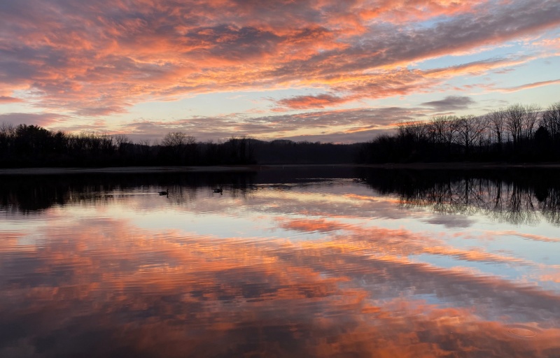 Sunset at Blue Marsh Lake