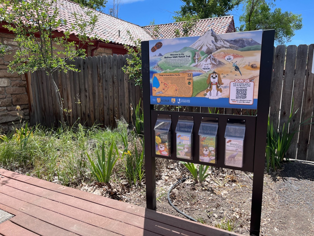 Close-up of the Malheur Kiosk Sign